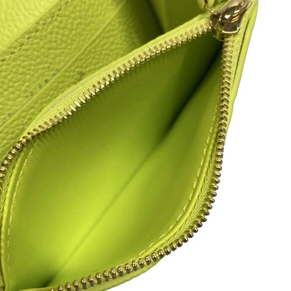 Auth LOUIS VUITTON Rosalie Coin Purse M14506 zesty lime Monogram Empreinte - - Picture 5 of 12